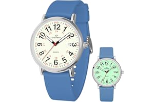 AVTREK Montre Infirmiere Quartz pour Femme, Disponible pour Médecins et Infirmières, Cadran Lumineux Facile Lire, Conception Étanche, Mouvement Japonais, 12/24 Heures, Bracelet Silicone