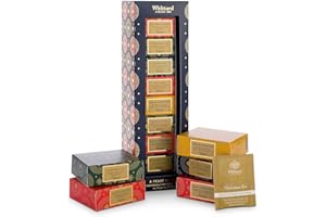 Whittard of Chelsea | A Feast of Tea Seasonal Gift Set | Suitable for Vegans & Vegetarians | A selection of 8 Black, Green & White Teas | 40 Tea Bags