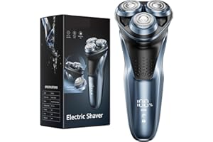 Veaprizper Cordless Electric Razor for Men: Rechargeable Electric Shaver for Men - IPX7 Waterproof Wet Dry Rechargeable Foil Shaver with Pop up Trimmer and Travel Lock