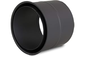 LANZZAS Tubo de humo de pared con manguito doble para pared – para diámetro de 150 mm – Color: gris fundido. Manguito de pared para tubo de estufa