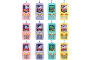 HARXIN 12 Pezzi di Giochi D'acqua Portatili,Bomboniere per Bambini,Gioco di Lancio Dell'anello D'acqua per Cellulare,Sacchetti Regalo per Bambini,Premi per Concorsi di Compleanno per Bambini (Stile Casuale)