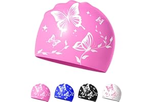 SWAUSWAUK Badekappe für Damen – Weich, Elastisch, Anti-Rutsch, Stylisch, Komfortabel