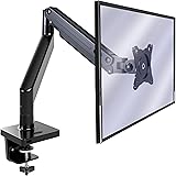 Invision Supporto per Braccio Monitor per Schermi da 24"-49" (Curvo da 49" Solo per 3000R e Superiore), VESA 75/100mm, Altezz