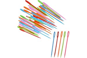 BOBOZHONG DUjuanhong 100 Agujas de Coser de Plástico,7 cm Agujas de Teje Agujas de Tapiz Agujas de zurdo Multicolores Agujas de Seguridad para Manualidades de Costura de Lana y Bricolaje para Niños