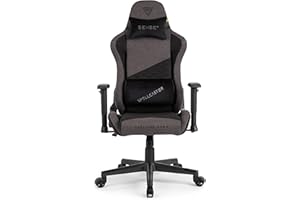 Sense7 Spellcaster Senshi Fotel Gamingowy, Tworzywo Sztuczne, Szary, 55x70x134 cm