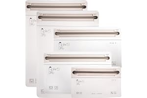 Noaks Torby, 5 sztuk, wodoszczelne worki, IPX8, szczelne i bezzapachowe, organizer podróżny, worek do pakowania, przezroczysty, Smart Set | 1*XS, 2*S, 2*M, worek do pakowania
