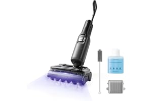 ‎ROBOROCK roborock F25 Ultra Nass Trockensauger mit Dampf, 180 °C Dampfmopp, 86 °C Heißwasser Saugwischer, 22kPa Staubsauger mit Wischfunktion, 90°C Selbstreinigung, 180° flache, KI-unterstütze Räder, Blaulicht