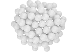 Fairly Odd Novelties 3/4" Mini Ping Pong/Table Tennis/Beer Pong Round Balls (100 Pack), 19mm, White