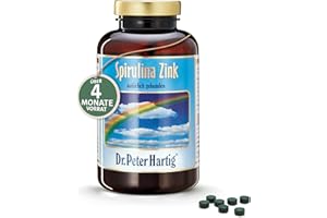 Dr. Peter Hartig Spirulina Zink 1080 Presslinge 4-Monats-Vorrat Vegan Laborgeprüft