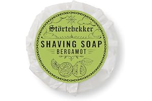 ‎STÖRTEBEKKER SHAVING ACCESSORIES Störtebekker® Premium Rasierseife Bergamotte 70g - Handgefertigte Seife für ergiebigen Rasierschaum - Perfekt für die Rasur mit Rasierhobel & Rasiermesser - Vegane Rasierseife Damen & Herren