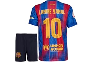 GOKAYNEX IHIMI Lamine Yamal Nr.10 Trikot für Kinder – Kurzarm Fußball Set mit Shorts – Fan Outfit 2026 Heimfarben Design – Jugendgröße (4–14 Jahre)