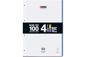 MIQUELRIUS M. RIUS – recambloc 100 Blatt, 70 g, 4 Ringe Band 4 Farben (7429)