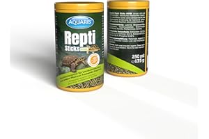 AQUARIS Repti Sticks Herbi – Nourriture Naturelle pour Tortues terrestres et Reptiles herbivores – 100% végétale, Riche en Fibres & Facile à digérer – 250 ML