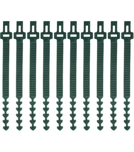 Attaches Pour Arbustes FACULX - Lot De 8 Sangle PVC 45x2,5cm - Pour Arbres Fruitiers, Plantes En Pot, Jardinage