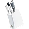 Richardson Sheffield R140MZK369K28 "Kyu" Mono Kitchen Knife Block Set, White, Set of 5,22.3 x 8.5 x 36 cm