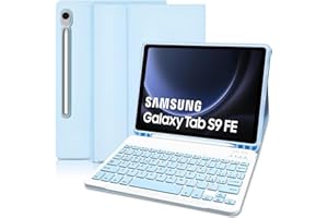 COEZFE Custodia con Tastiera per Samsung Galaxy Tab S9 FE 10.9”/ Samsung S9 11” 2023, Layout Italiano Tastiera per Samsung Galaxy Tab S9 FE 10,9 Pollici, Custodia Tastiera per Samsung S9 FE 10.9”, Blu