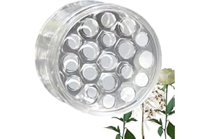 HIGYEE Stangenhalter - Spiralstab Halter für Blumen | Langlebiger Blumenstielhalter | Stängel Halter Transparent und Robust für Blumen