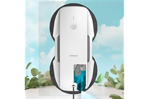 ‎FMART Fmart Fensterreinigungsroboter Automatischer Fensterreinigungsroboter mit Ultraschallspray und Steuerung über Fernbedienung für Innen- Außen- Hochhaus- Fenster- Decken (T9)