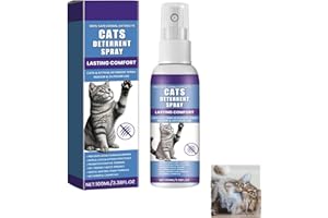 GNAUMORE Spray Anti Arañazos para Gatos Sofá,Protector Sofa Gato Arañazo,Spray de Entrenamiento para Gatos,Espray Antiarañazos,Ideal para Uso Indoor y Outdoor con Cat y Gatitos,60ml