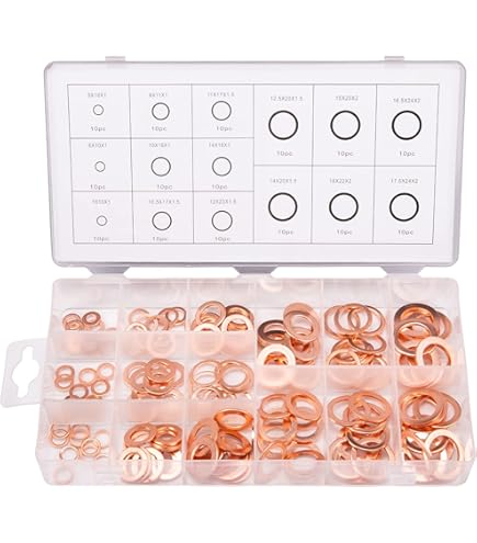 uxcell Lot de 10 joints toriques en caoutchouc nitrile 65 mm de diamètre extérieur 61 mm ID 2 mm de largeur, joints d'étanchéité métriques