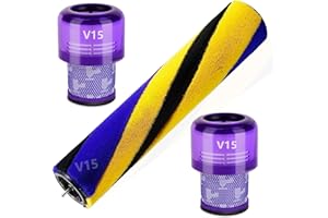 OMYOPY Rodillo de cepillo para Dyson V15 Detect Slim Absolute Total Clean Extra Aspiradora Roll Piezas de repuesto (V15 Cepillo con filtro)