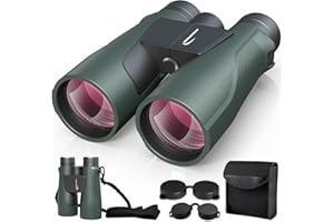 15x56 HD Fernglas Erwachsene - Aurosports Large View Fernglas mit klaren Low Light Vision - Leichtgewicht Easy Focus Vogelbeobachtung Jagd Wandern Kreuzfahrt Reisen - Grün