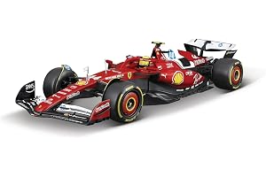 Bburago - Ferrari SF-25 F1 2025#44 Hamilton, Diecast-bil i skala 1:18, detaljerad replika av Ferrari Formel 1-monoposto, offi