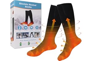 BOLIHOMES Heated Socks,Electric Heated Socks for Men & Women Thermal Insulated Sock Battery Powered Heat Sox, Winter Foot Warmer Socks for Outdoor Sports