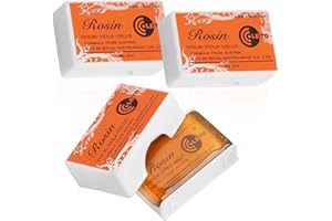 SOPWMAP 2 Piezas Colofonia para Violín y Viola, Resina Violin,Colofonias Natural Resina de Violín, Resina para Arco de Violin,Resina Transparente de Bajo Polvo para Otros Instrumentos de Cuerda (3PCS)