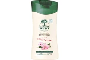 L'arbre vert Bien-être Crème Douche Cerisier aux Extraits de Fleurs de Cerisiers Bio - Pack de 6
