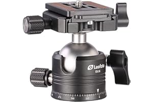 LEOFOTO Stativ-Kugelkopf EB-36 + Schnellwechselplatte NP-50S