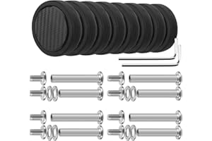 Volein 8 ruedas de repuesto para maleta, ruedas de repuesto de goma resistentes al desgaste de 50 mm con rodamientos, kit de reparación de ruedas giratorias para la mayoría de reparaciones de maletas