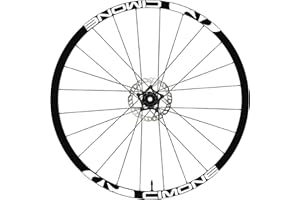 DualColorStampe Autocollants pour jantes de vélo 26" - 27,5" - 28-29" Pouces Roue de vélo VTT Stickers Jantes VTT Cimone B0152 (27,5" Pouces, Blanc Mat)