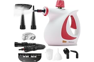 Belaco Handheld Steam Cleaner – High Pressure Multi-Purpose Steam Cleaner 1050W with 9 Accessories | Portable Chemical Free Steamer for Home, Kitchen, Bathroom, Tiles, Grout, Upholstery & Cars BSC389A