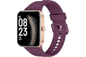 KIUVKAS Smartwatch Uomo Donna, 1.95" Full Touch Screen Smartwatch con Effettua/Risposta Chiamate, Fitness Tracker con Pressione Sanguigna e Monitor Sonno, 140+ Sport Step Counter per Android iOS