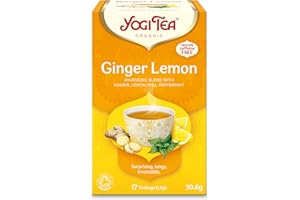 Yogi Tea Organic Ancient Herbal Formula Ginger Lemon Tea - 17 worków