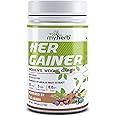 MYHERB Women’s Weight Gainer,Her Gainer With 16 Herbs & Aguaje Fruit,3 High Qaulity Protien,For Weight & Mass Gainer And Muscle Growth For Women (1 kg (Pack of 1), Natural Coffee Latte)