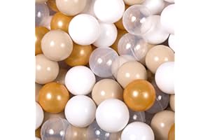 MEOWBABY 50/500 ∅ 7Cm Palline Colorate per Bambini per Piscina di Palline Parco Giochi per la Cameretta dei Bambino Baby Fabbricato in EU