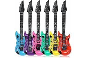 MADEOKOLTD 96cm XLarge Inflatable Blow Up Air Guitar Kids Toy Fancy Dress Party UK STOCK (Purple)