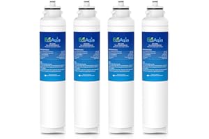 EcoAqua EFF-6028A Filtro de agua para frigorífico compatible con LG M7251253F-06, M7251253FR-06, M7251242F-06, M7251242FR-06, ADQ32617701, ADQ32617703 (4)