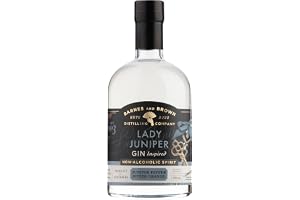 Barnes & Brown | Lady Juniper Gin Style Non Alcoholic Spirit | Zero-Proof | Botanical Juniper Citrus Notes | Premium Alcohol Free Gin Alternative for Cocktails | 700 ml