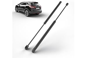 JAVOUKA 2 Stück Gasdruckfedern für Heckklappe, passend für Nissan Qashqai J11 2013–2019, Heckklappenhebe-Stützstrebe 425 (N) 530 mm, Ersatznummer 904504EA1A 90450-4EA0A