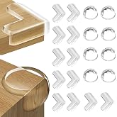 FUHOMI 20pcs Baby Corner Protector Baby Corners Protectors Furniture Corner Protectors for Corners Kit Safety Babies Home, Su