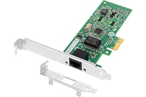 Euqvos Gigabit PRO/1000 CT Adattatore Desktop PCI-Express per Intel EXPI9301CT - Chip 82574L, Scheda LAN Ethernet 10/100/1000Mbps Porta RJ45 Singola (NIC) per Windows Server, Linux, VMware ESX