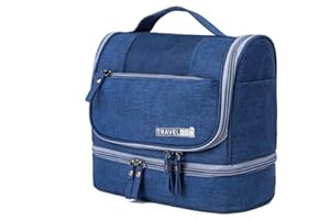 CYBERNOVA Bolsa de Aseo para Viajes, Kit Grande de Organizador cosmético Resistente al Agua, Bolsa de Aseo compacta Hombres y Mujeres