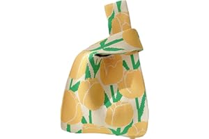 Anopo Donna Polso Nodo Borsa Tote Piccolo Uncinetto Polsino Borsa a Mano Estetico Carino Maglia Borsetta