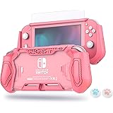 LEYU SMART Housse de protection pour Nintendo Switch Lite, Housse de protection avec protecteur d'écran en verre trempé HD et