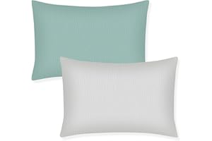 ‎WINMANY Winmany Toddler Cotton Muslin Pillow Cases for Baby Girls Boys Travel Pillow Cases with Envelope Design Cot Accessories Fits 13 x 18 14 x 19 12 x 16 Inch