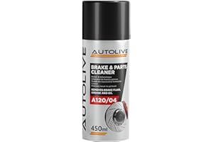 AUTOLIVE GROUP Limpiador de Frenos y Embrague - Brake & Parts Cleaner - Ayuda a Eliminar Aceites, Grasas, Alquitrán, Resina y Pegamento - No Daña Articulaciones ni Juntas - 450 mL