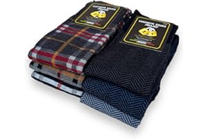 Lucchetti Socks Milano Set da 6 Paia di calze uomo lunghe caldo cotone colorate tendenza pois fantasia fashion Made in Italy